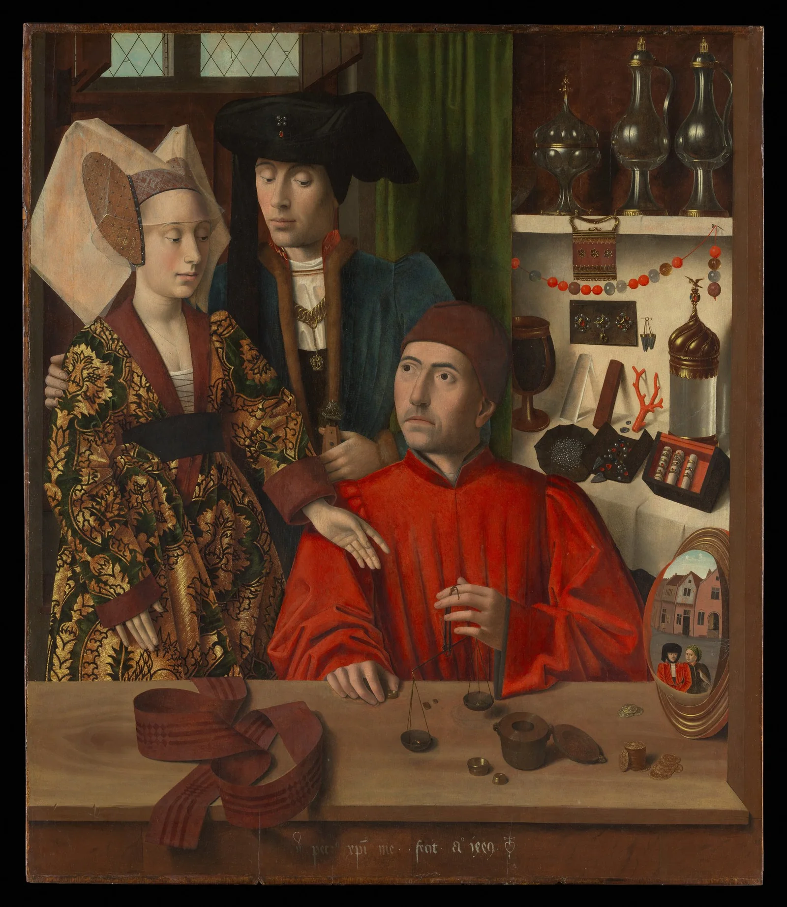 Petrus Christus, A Goldsmith in His Shop, 1449