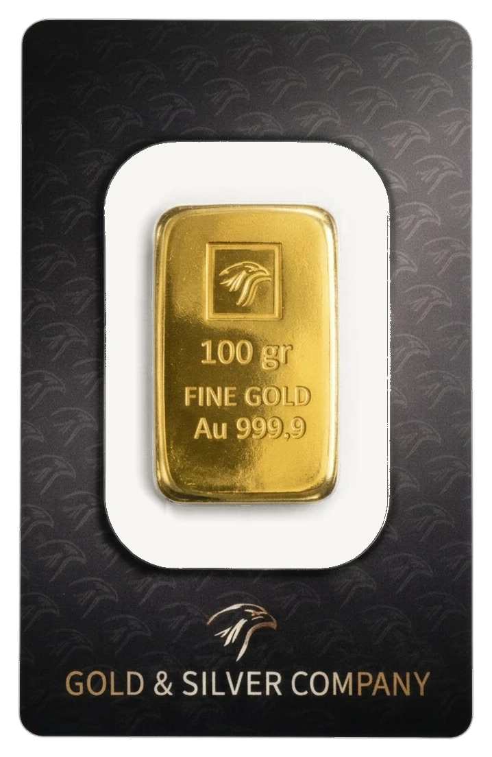 GSC 100 gram gold ingot