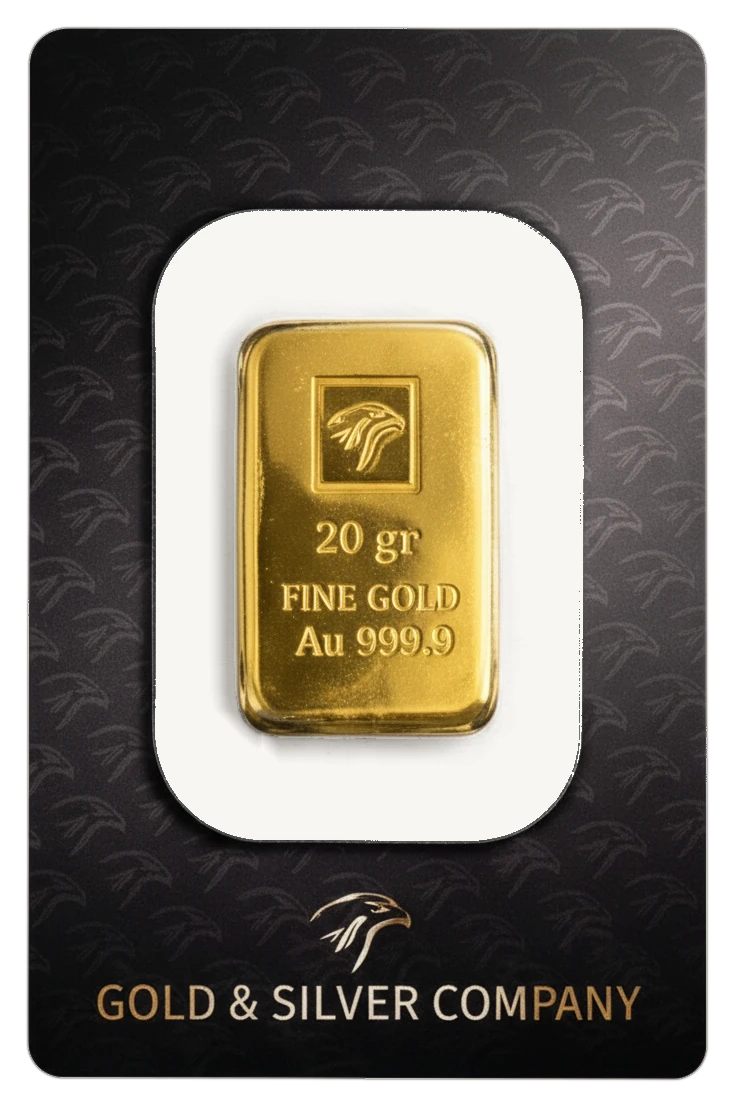 GSC 20 gram gold ingot
