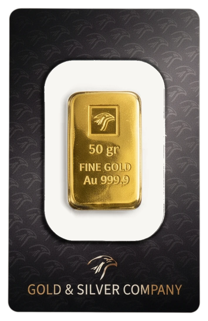 GSC 50 gram gold ingot