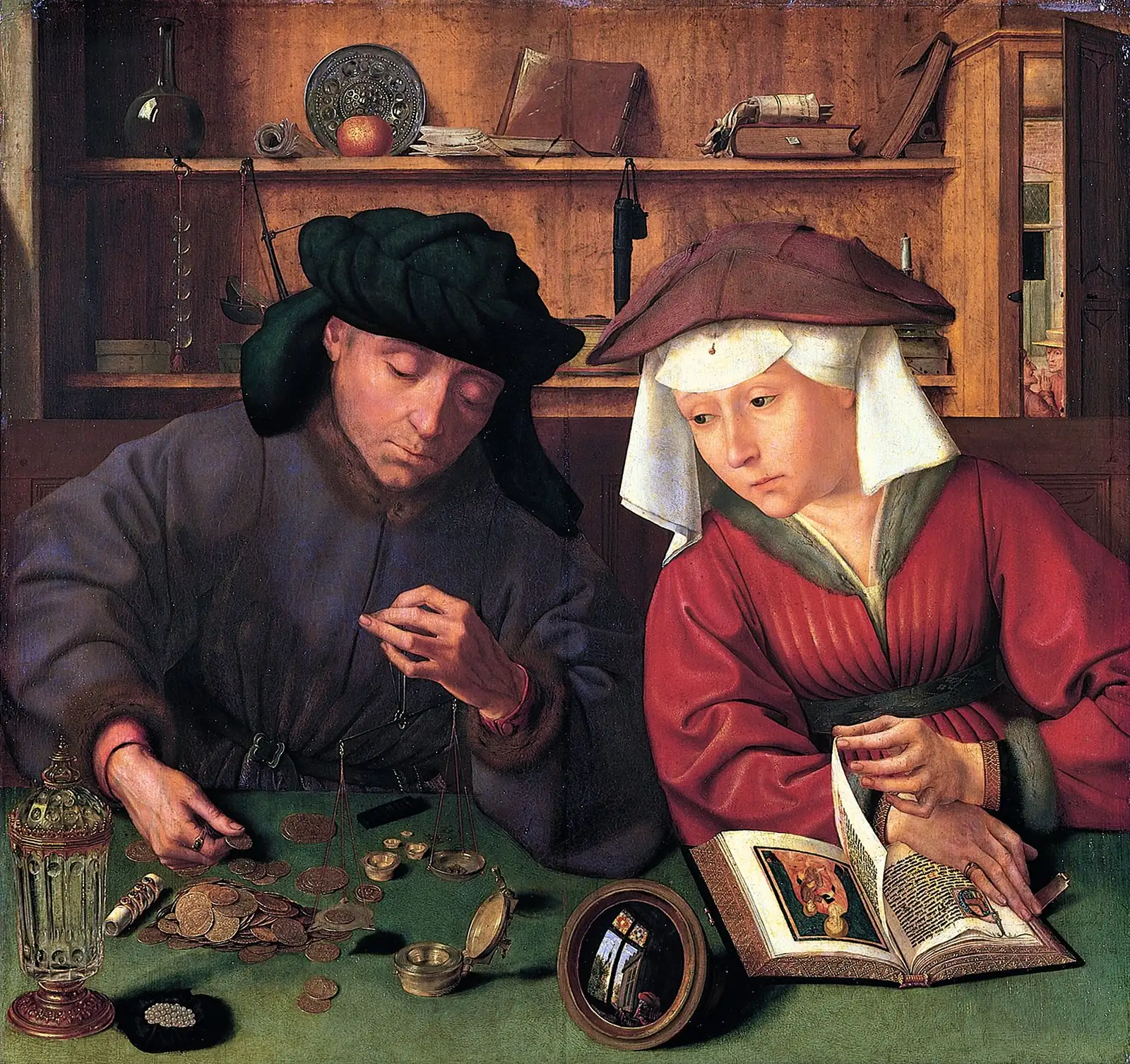Quinten Massys, The Moneylender and His Wife, 1514